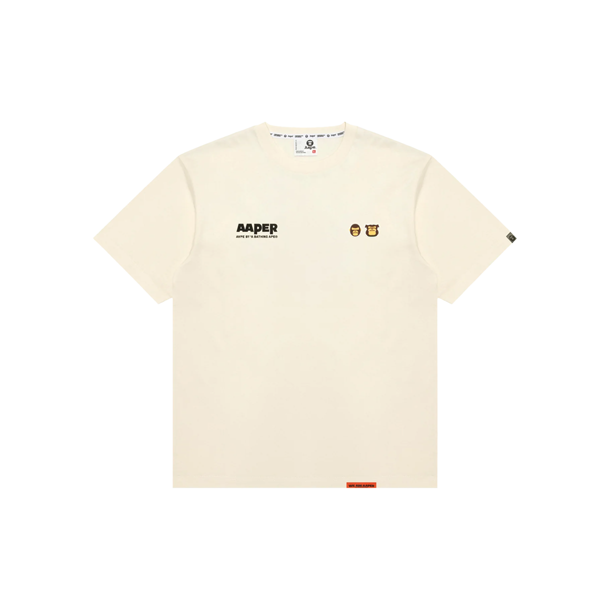 에이프 베이직 에이퍼 티 아이보리 - 26SS(AAPE Basic Aaper Tee Ivory - 26SS)