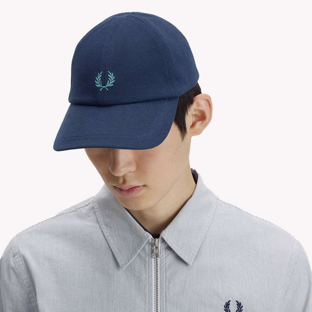 프레드페리 피케 클래식 캡 테니스블루 딥민트(Fred Perry Pique Classic Cap Tennis Blue Deep Mint) - 3