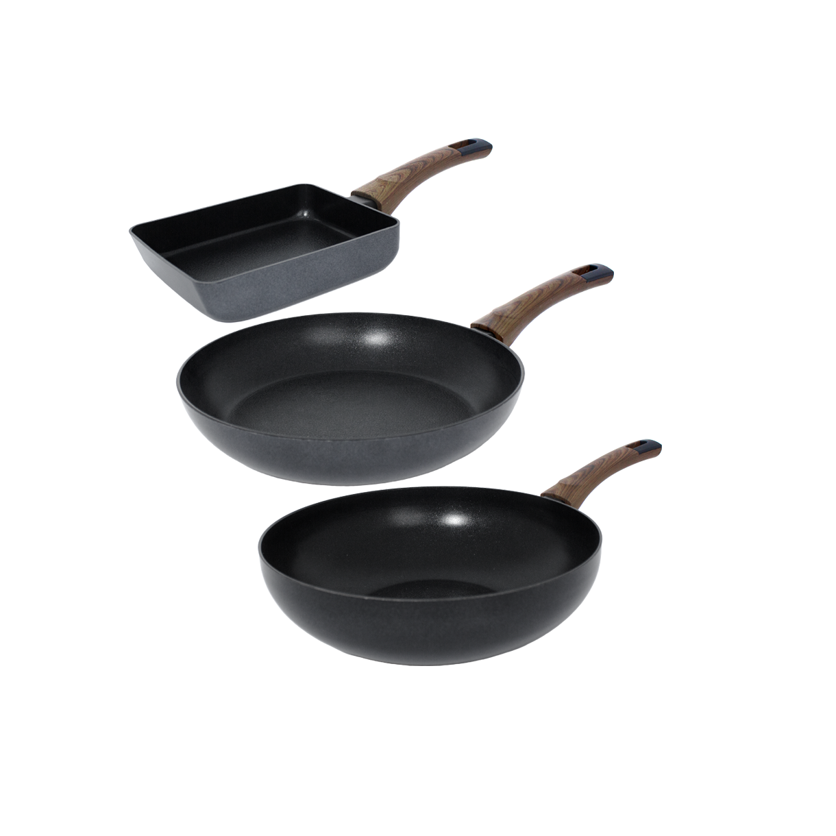 실바트 까리노 IH 인덕션 프라이팬 3종 세트 18사각+26팬+26웍(Silvat Carino IH Induction Frying Pan Set of 3 18 Square + 26 Pan + 26 Wok)