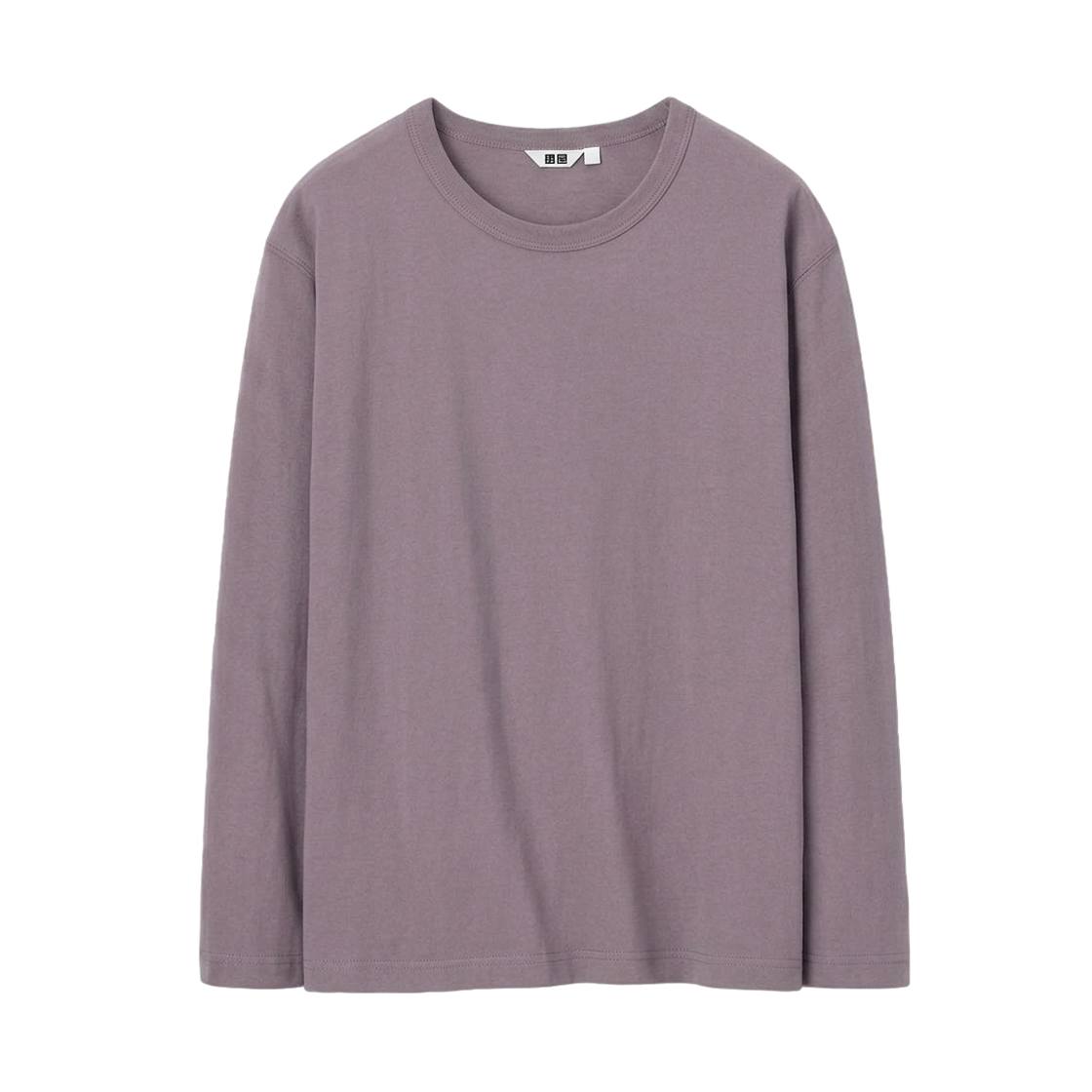 유니클로 U 워시 코튼 롱슬리브 크루넥 티셔츠 퍼플(Uniqlo U Washed Cotton Long Sleeve Crewneck T-Shirt Purple)