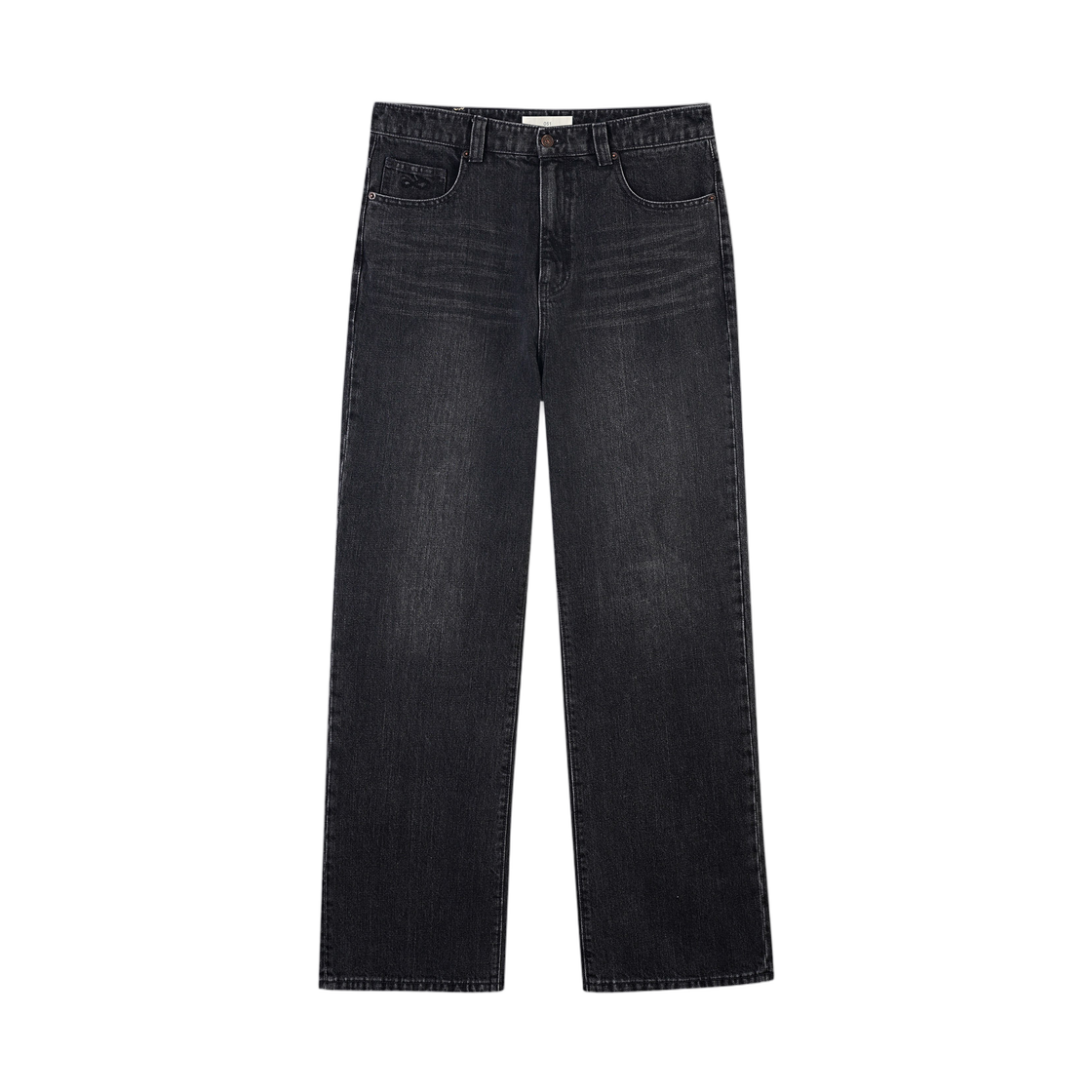 플랙 쿠로키 플레어드 데님 블랙 워시드(Plac Kuroki Flared Denim Black Washed)