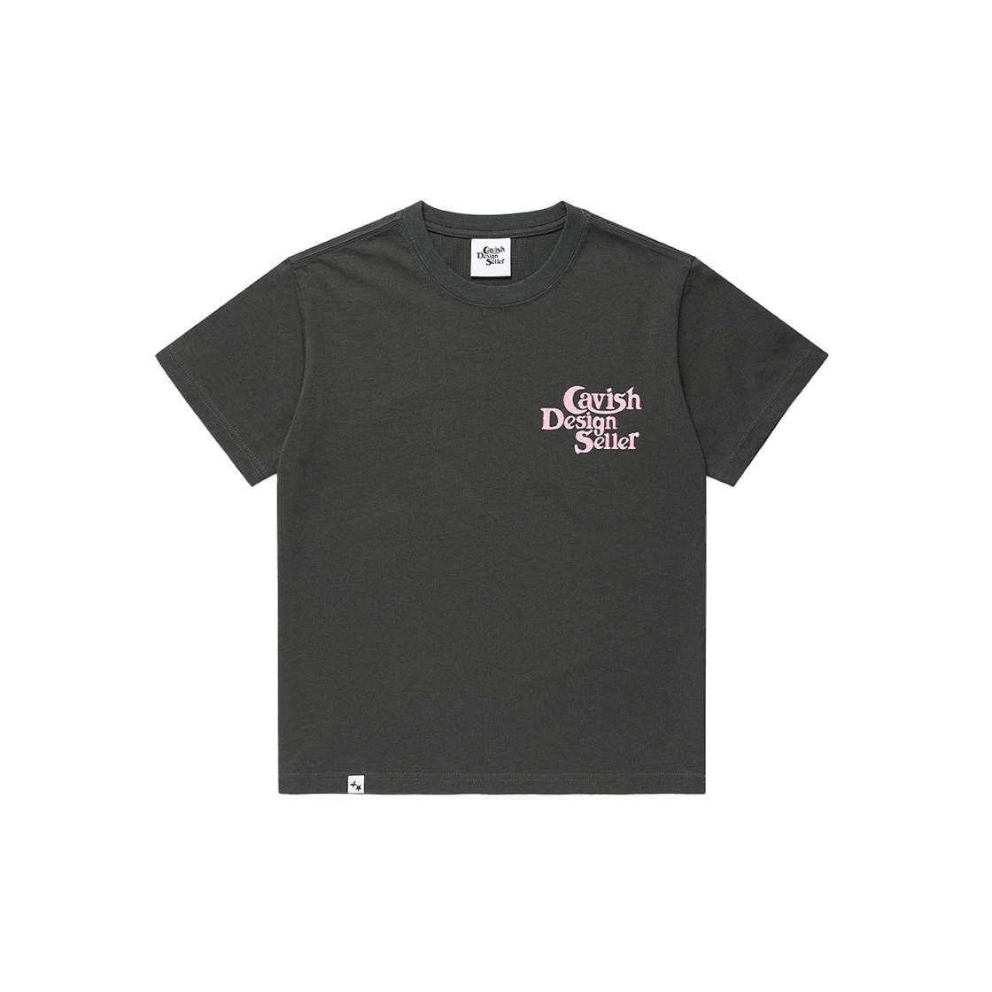 카비시 W 스타 셀러 로고 숏슬리브 티셔츠 차콜(CAVISH W Star Seller Logo SS Tee Charcoal) - 2
