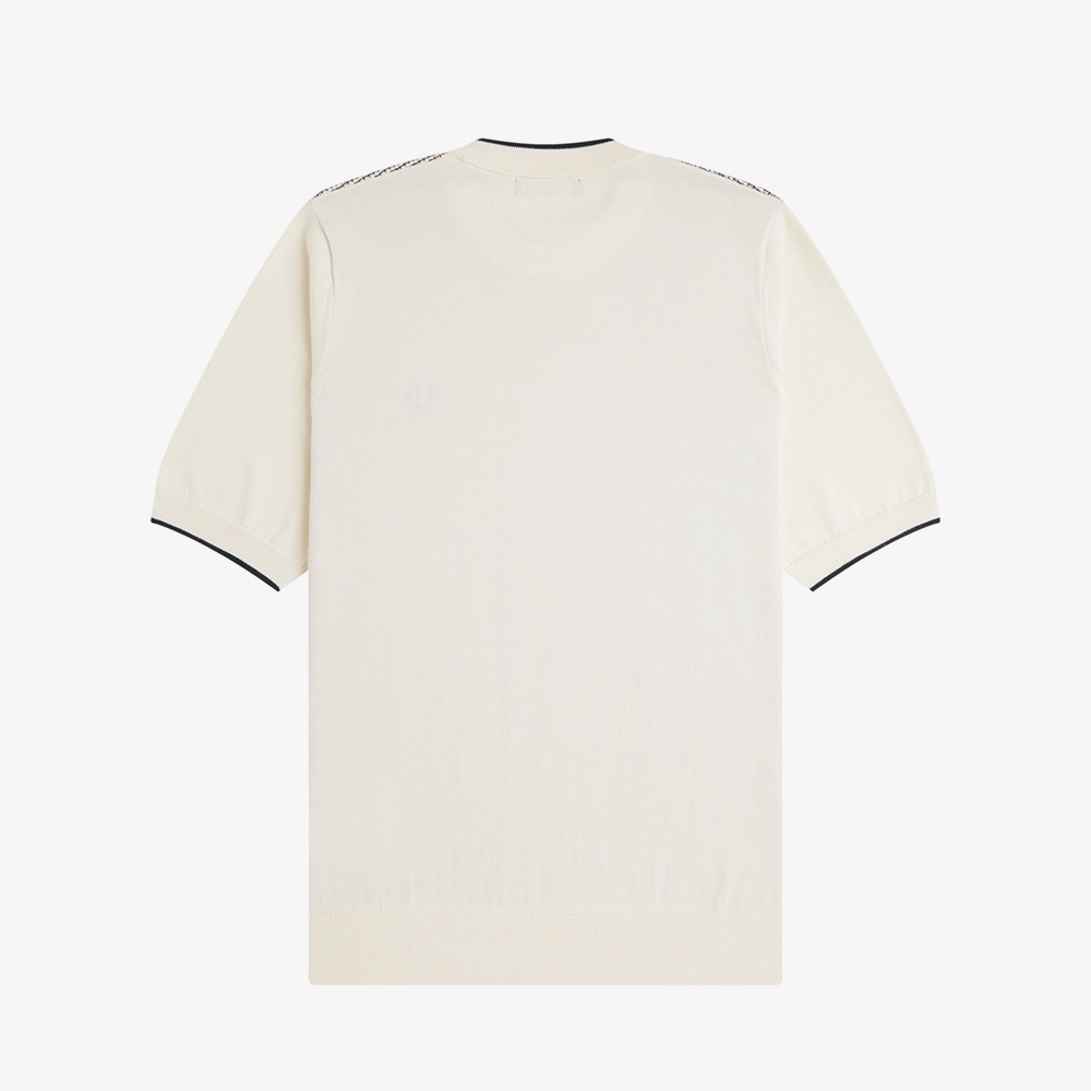 프레드페리 토닉 와플 니트 티셔츠 에크루(Fred Perry Tonic Waffle Knitted T-Shirt Ecru) - 6
