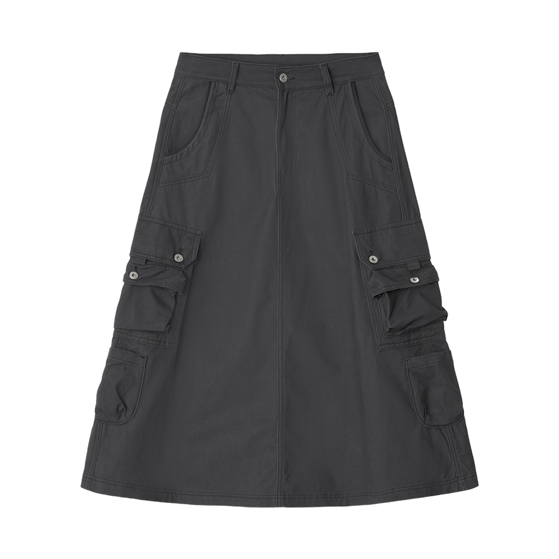 CN26SS-SK04BG CONY Multi Pocket Cargo Skirt / Charcoal