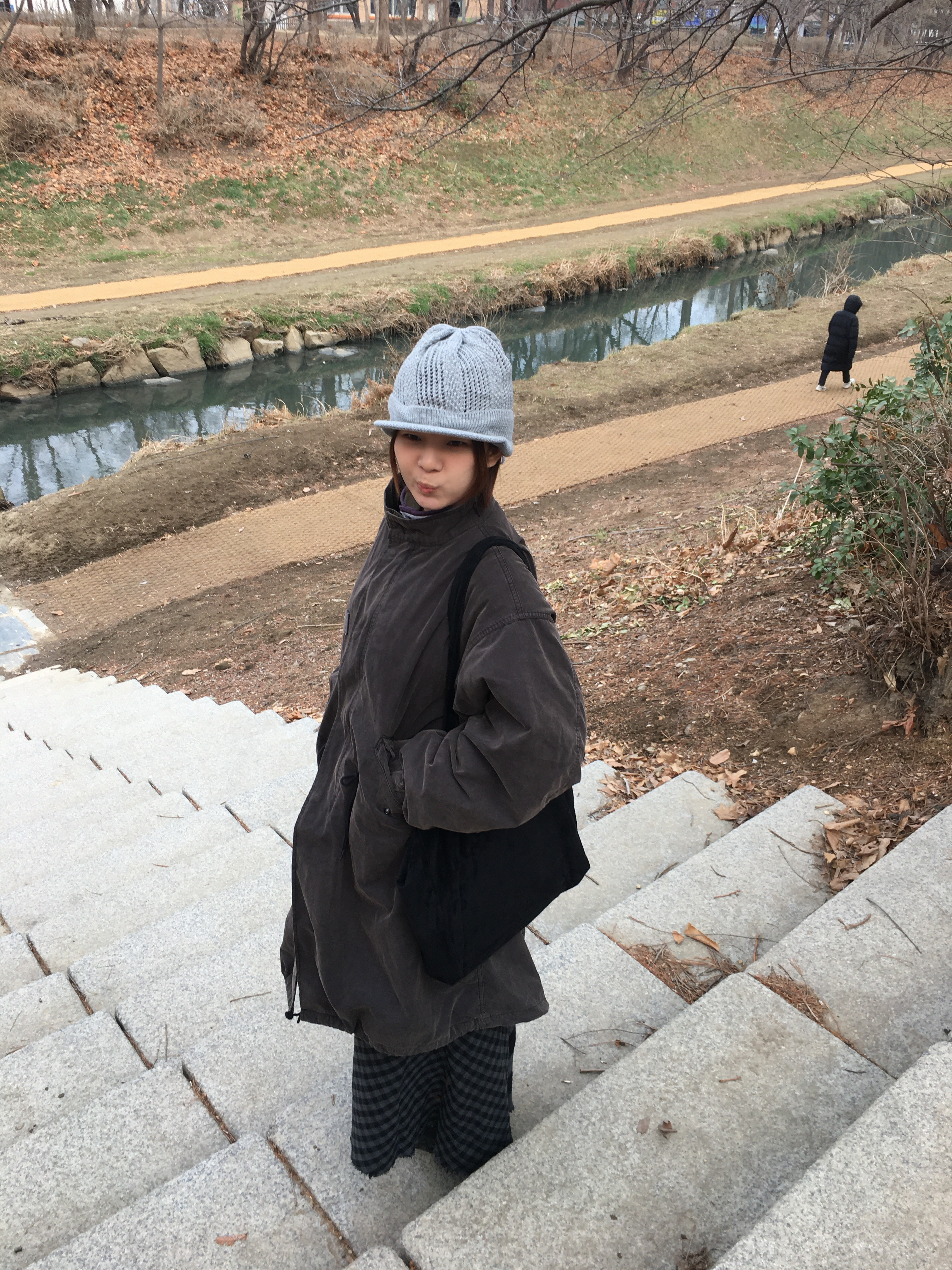 Freak's Store M-65 Liner Set Faded Black, COYSEIO Coy Visor Crochet Beanie Melange Grey 착용 스타일