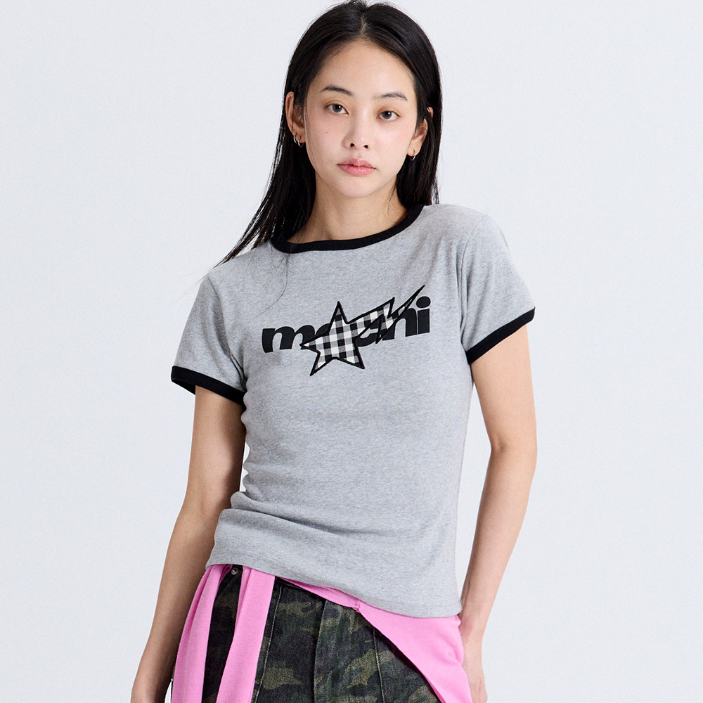마크니 슈팅 스타 슬림 핏 티셔츠 멜란지(MACNI Shooting Star Slim Fit T-Shirt Melange) - 2