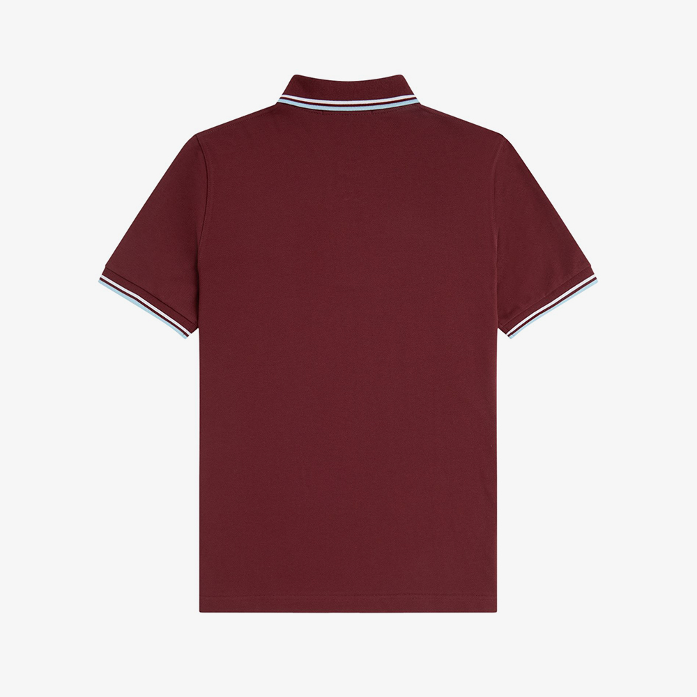 프레드페리 M12 트윈 팁 프레드페리 셔츠 마룬 화이트 아이스(Fred Perry Twin Tipped Fred Perry Shirt (M.I.E) Maroon White Ice) - 5