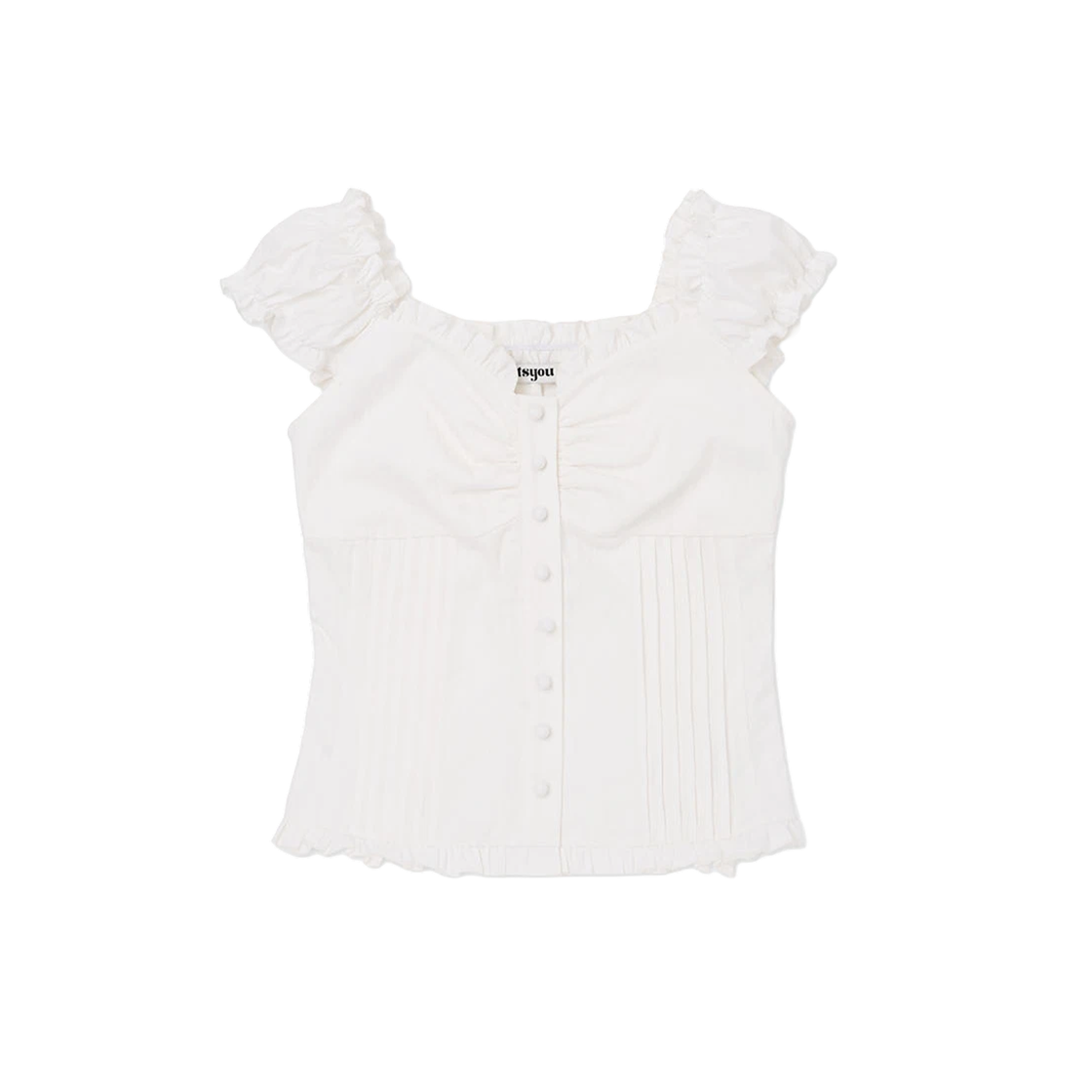 PWTI1BLW168WHT LOTS YOU Ella Blouse White