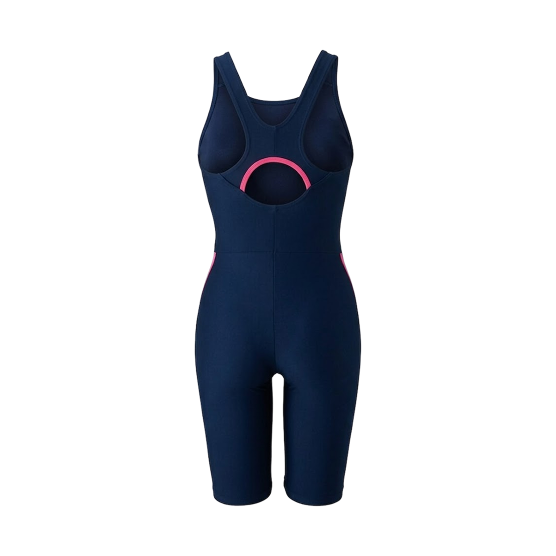 (W) 미즈노 스트로크 원 스윔 피트니스 올인원 네이비 플럼 코랄((W) Mizuno Stroke One Swim Fitness All-In-One Navy Plum Coral) - 2