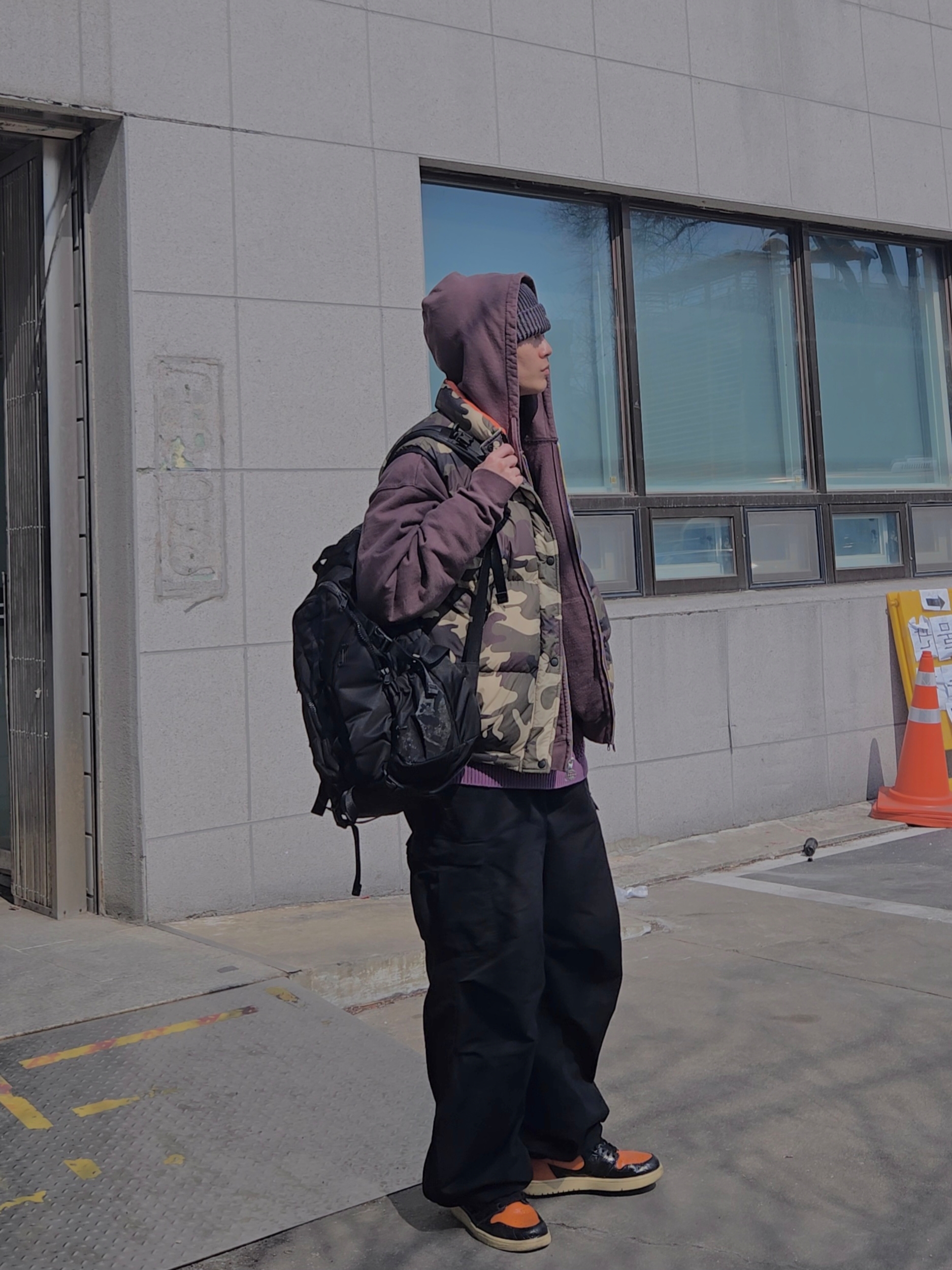 Jordan 1 Retro High Shattered Backboard 3.0, Supreme Open Knit Small Box Sweater Dusty Purple - 22SS 착용 스타일 - 4