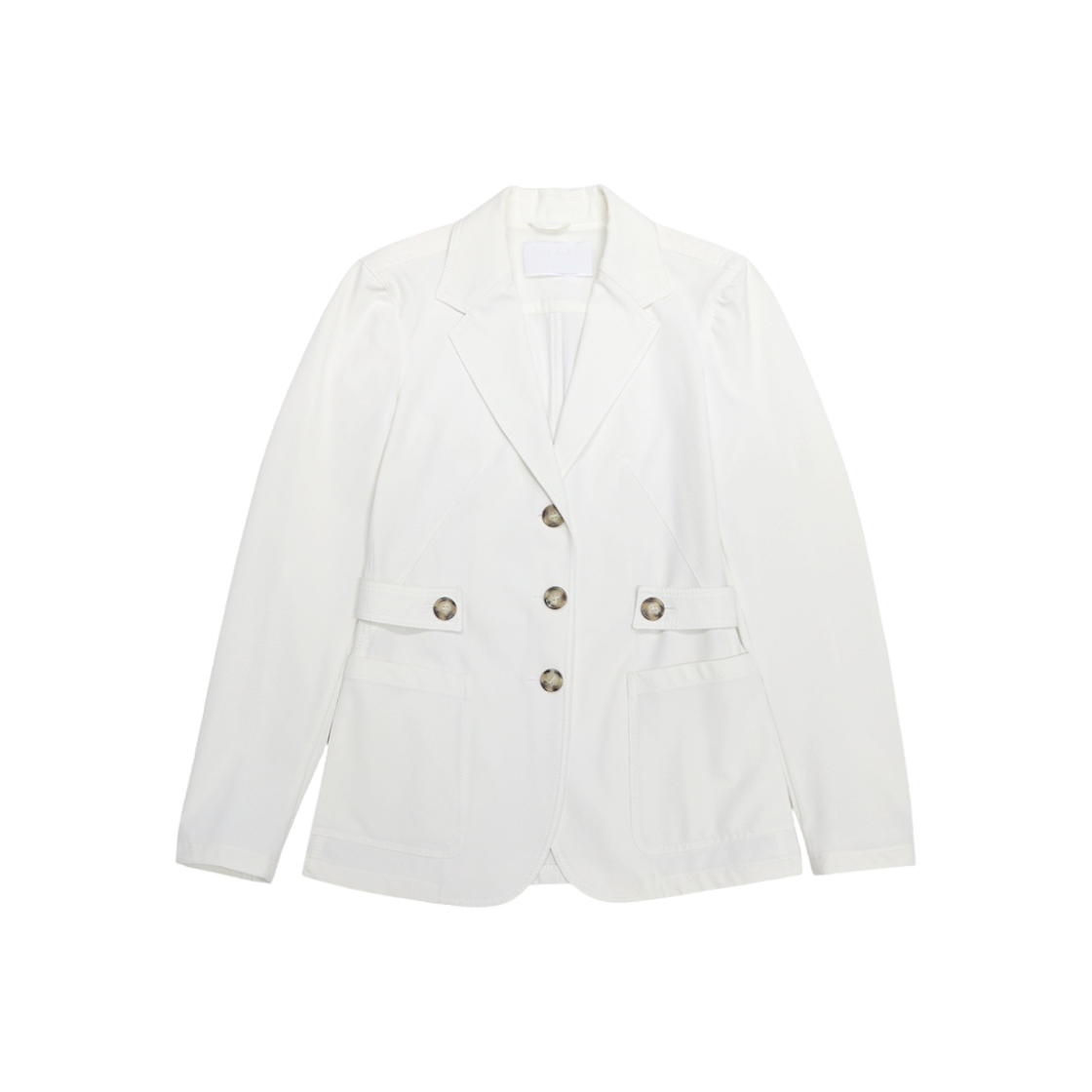 ITIQL7S2GVMD Prada Size 38 White Jacket C-C51600