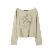 Thevinylhouse Muse Sheer Ls Tee (W) Cream