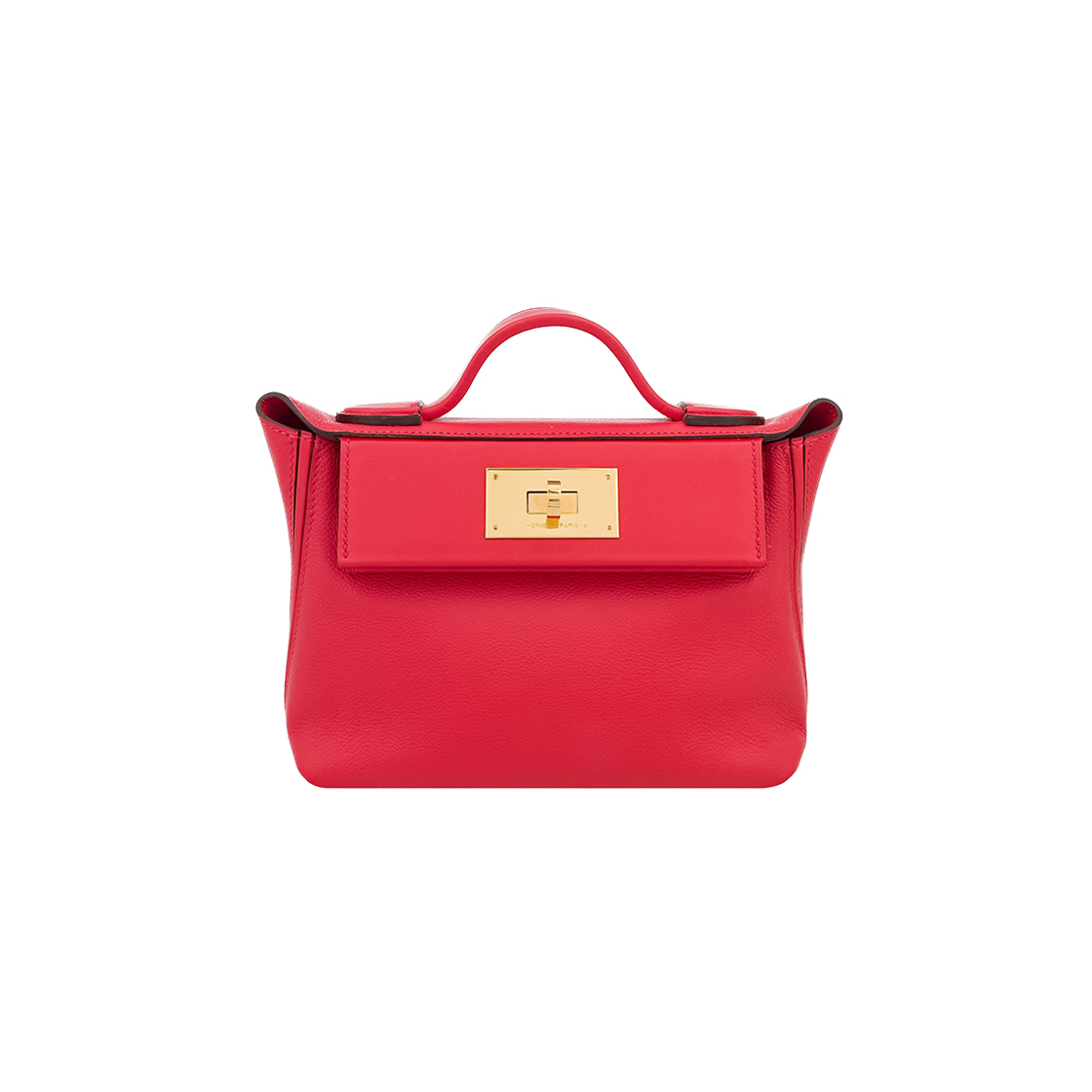 에르메스 2424백 21 루즈드퀘흐 금장(6HB0080)(Hermes 2424 Bag 21 Rouge de Quechua with Gold Hardware (6HB0080))