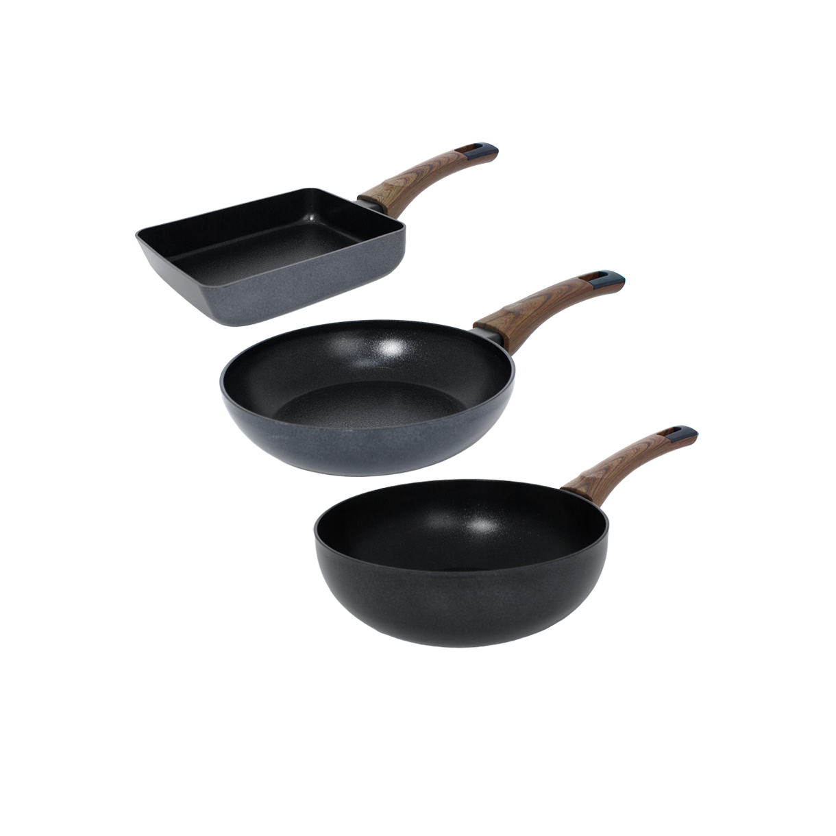실바트 까리노 IH 인덕션 프라이팬 3종 세트 18사각+20팬+20웍(Silvat Carino IH Induction Frying Pan Set of 3 18 Square+20 Pan+20 Wok)