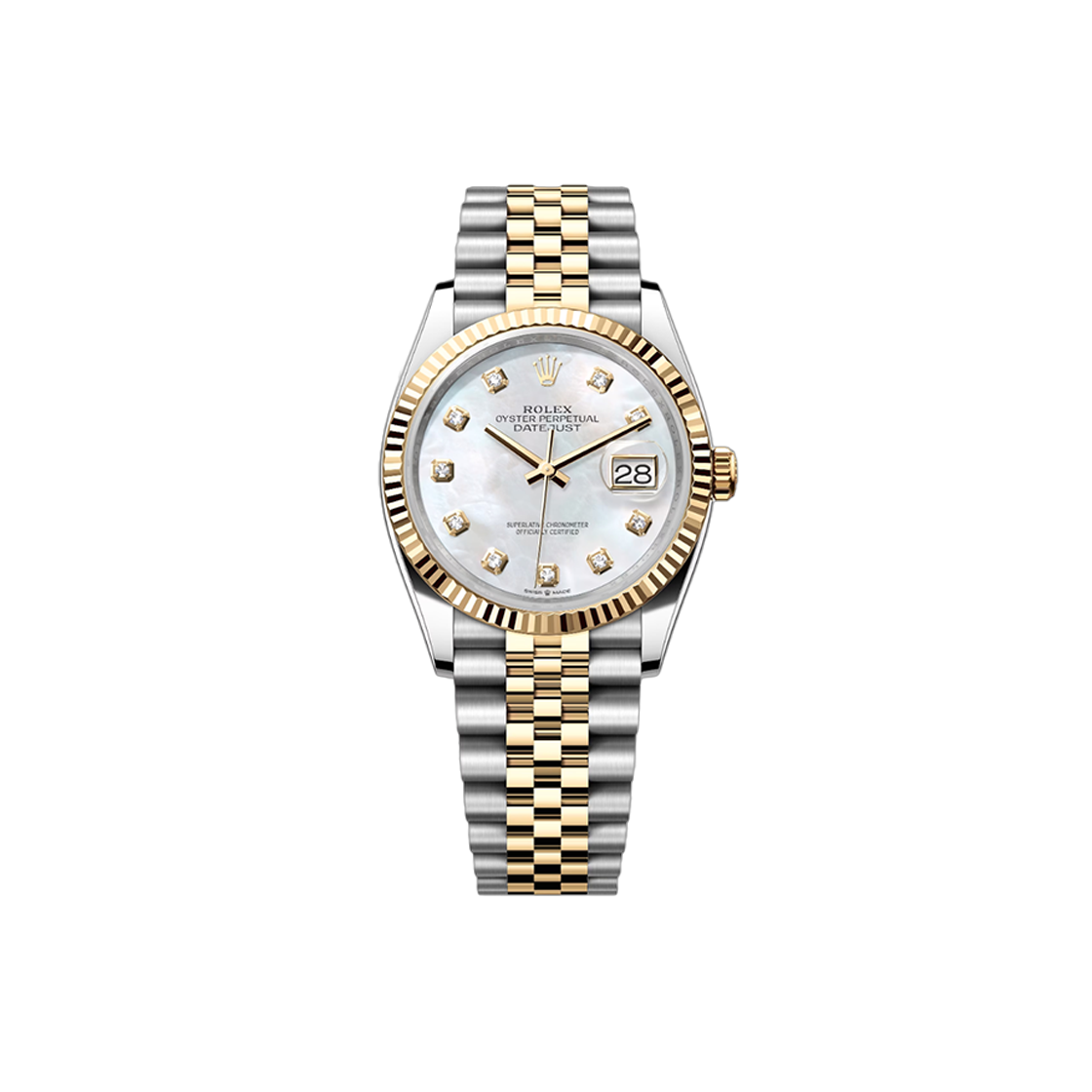 ITVEQKNPU3WV Rolex Datejust 36 - 126233 Mother of Pearl 10P Jubilee No. 7352