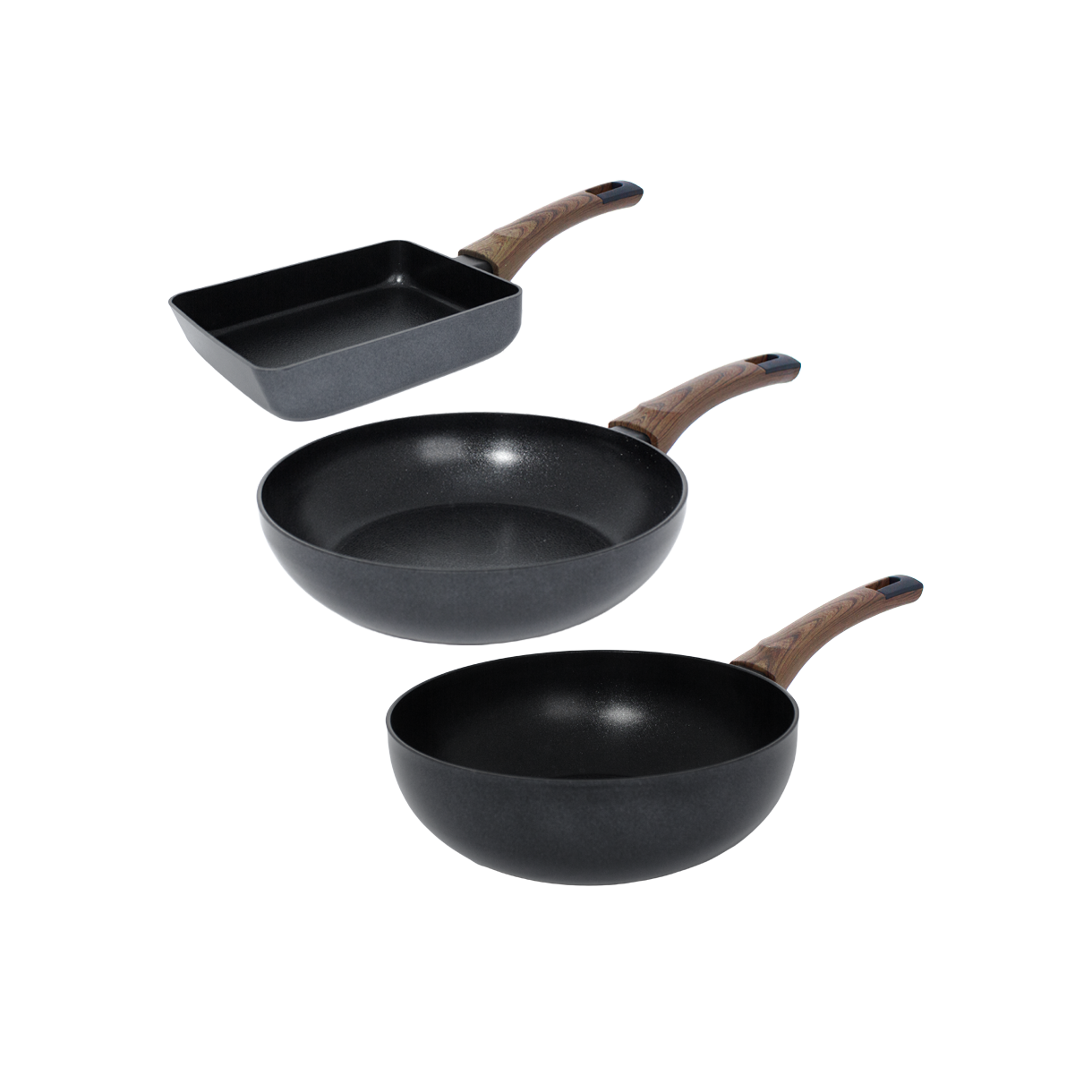 실바트 까리노 IH 인덕션 프라이팬 3종 세트 18사각+24팬+24웍(Silvat Carino IH Induction Frying Pan Set of 3 18 Square + 24 Pan + 24 Wok)
