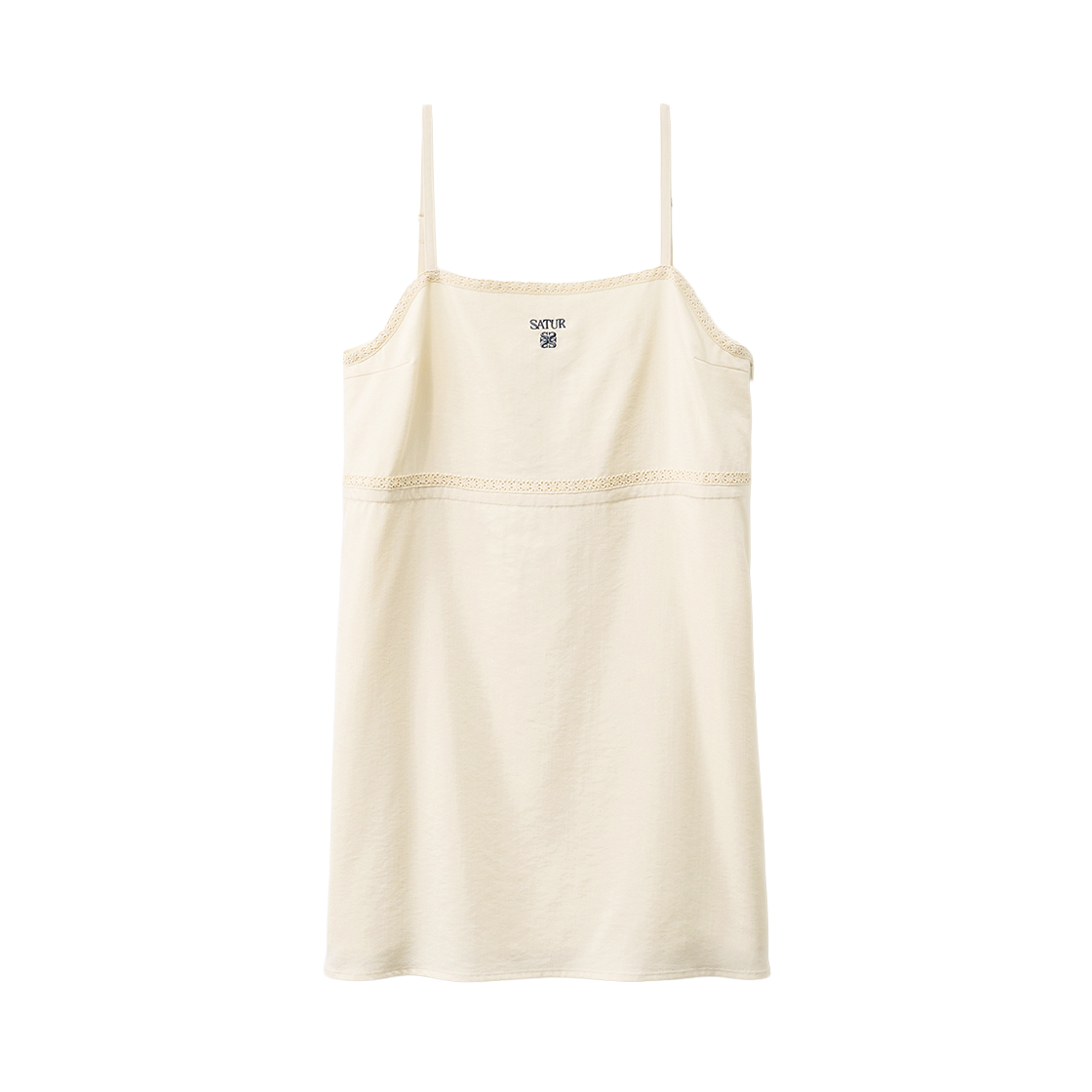 세터 우먼 테이핑 플레어 원피스 크림(SATUR W Taping Flare Onepiece Cream) - 1