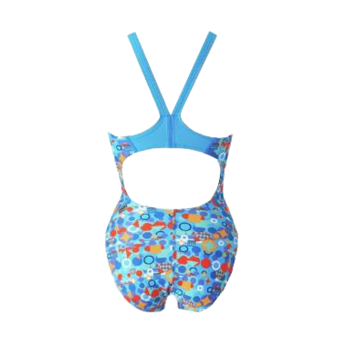 (W) 미즈노 엑서수트 미디움 컷 스윔수트 블루((W) Mizuno Exersuit Medium Cut Swimsuit Blue) - 2