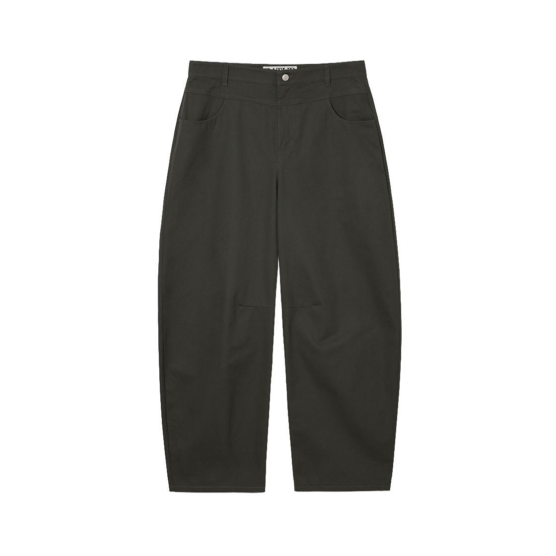 세터 코튼 커브드 팬츠 카키(SATUR Cotton Curved Pants Khaki)