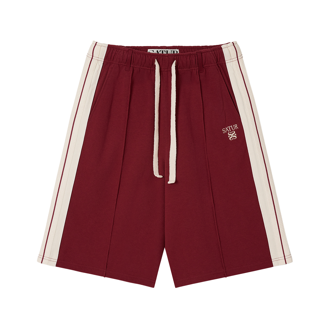 세터 로턴 라이닝 트랙 쇼츠 버건디(SATUR Lawton Lining Track Shorts Burgundy) - 2