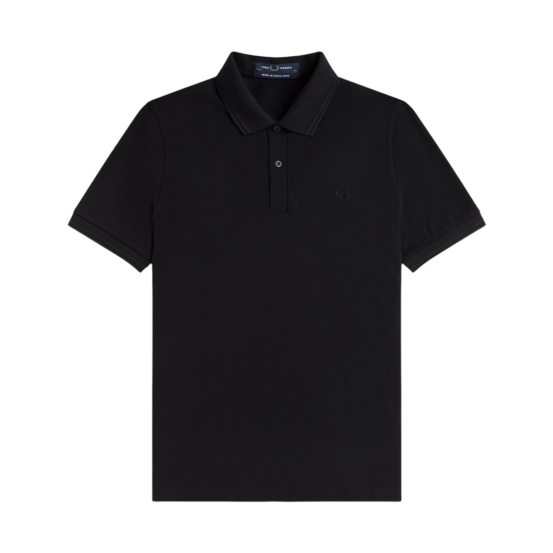 프레드페리 M12 트윈 팁 프레드페리 셔츠 블랙 블랙(Fred Perry Twin Tipped Fred Perry Shirt (M.I.E) Black Black)