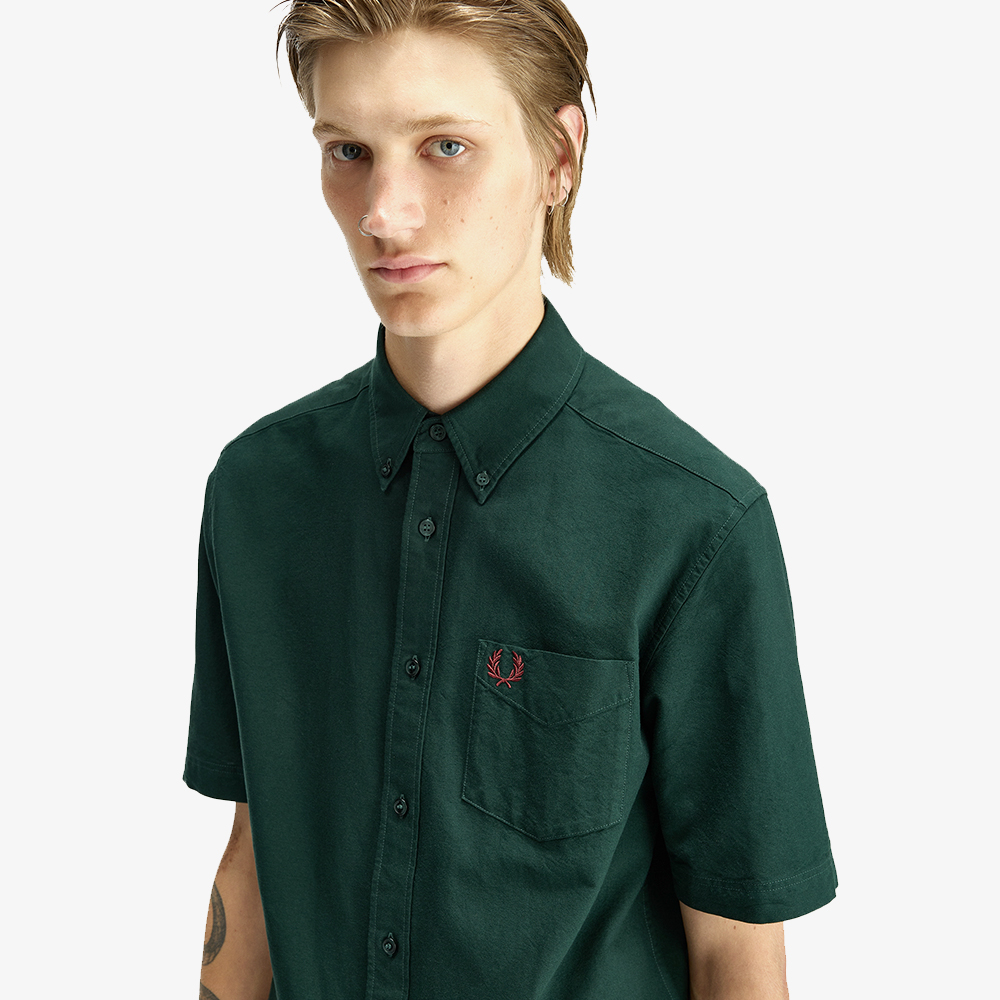 프레드페리 숏 슬리브 옥스포드 셔츠 그래스루츠(Fred Perry S S Oxford Shirt Grassroots) - 3