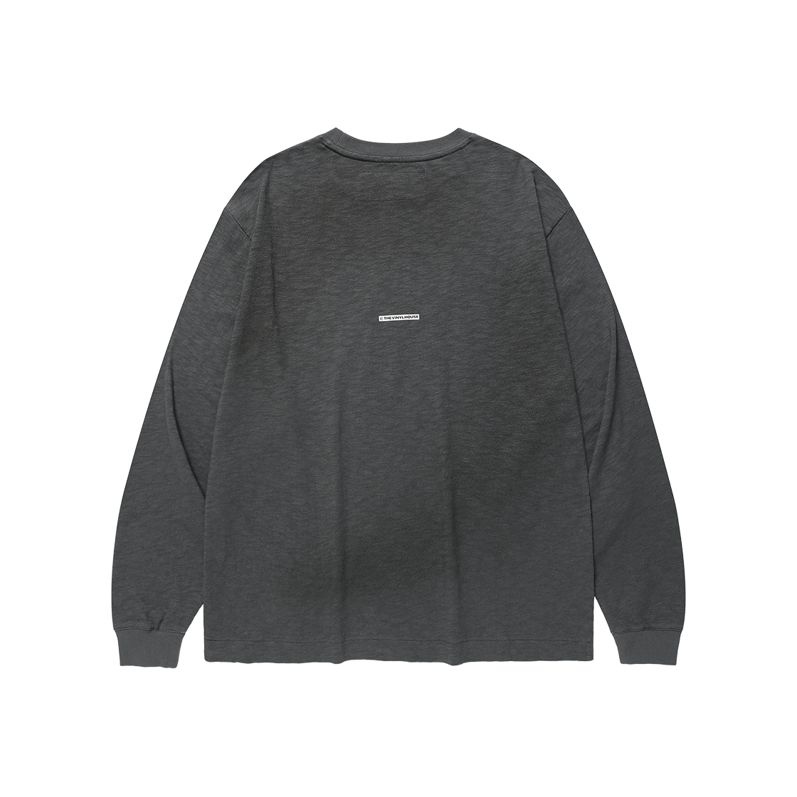 더바이닐하우스 핑거프린트 슬럽 롱슬리브 티 차콜(Thevinylhouse Fingerprint Slub Ls Tee Charcoal) - 2