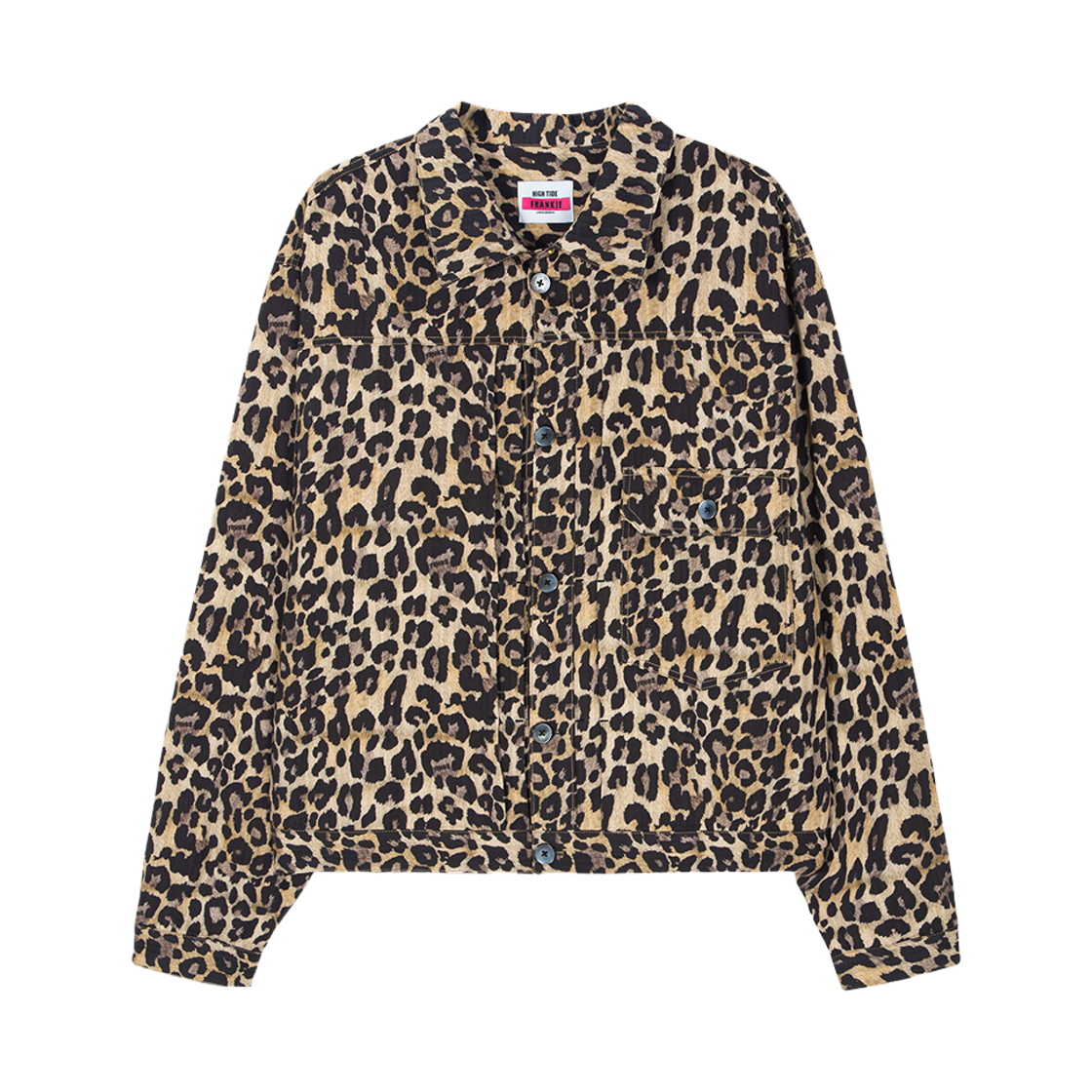 HF26AJK003LP HIGHTIDE FRANKIE Leopard Trucker Jacket
