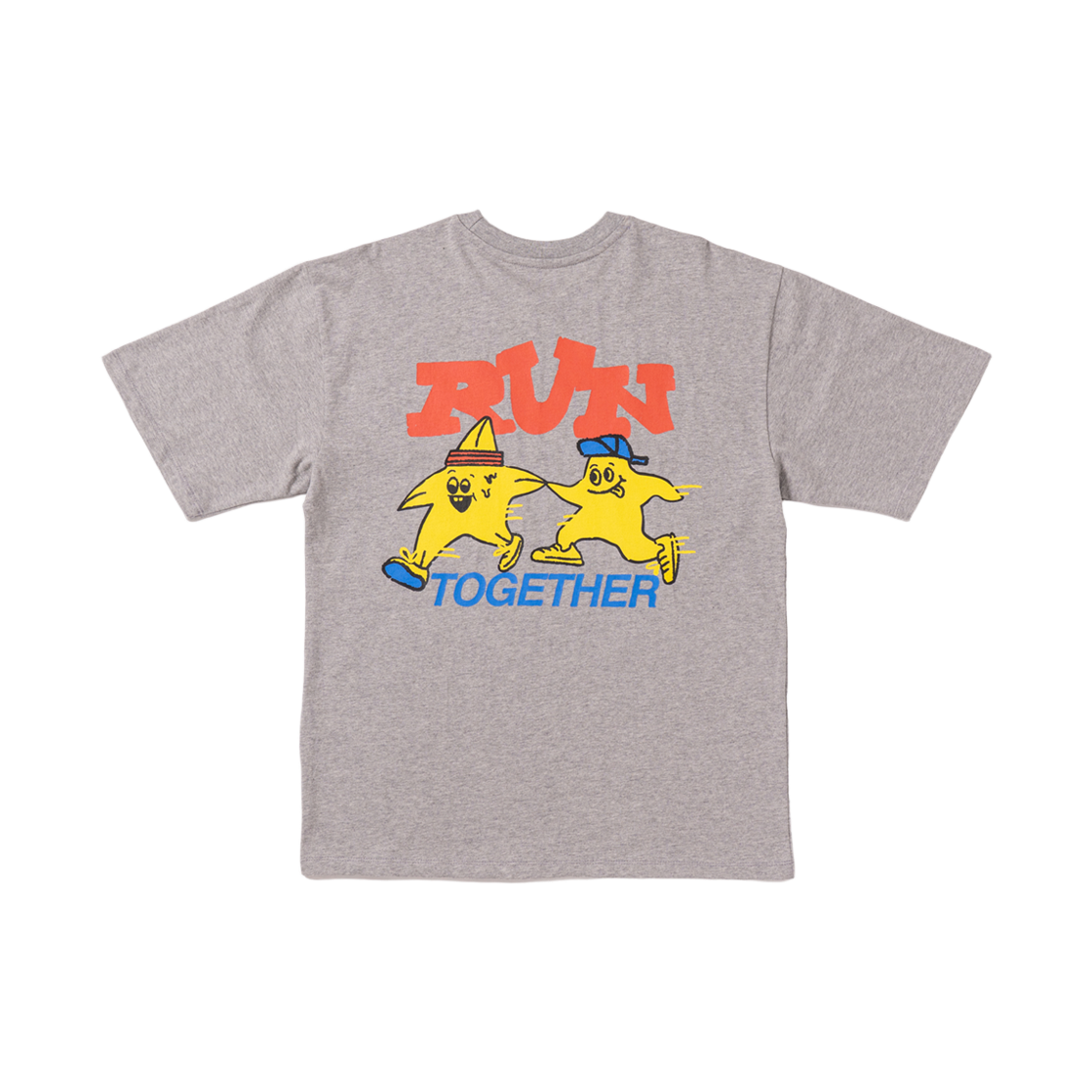 빅웨이브 컬렉티브 런 투게더 반팔 티셔츠 스포츠 그레이(BIGWAVE COLLECTIVE Run Together Tee Sport Gray) - 1