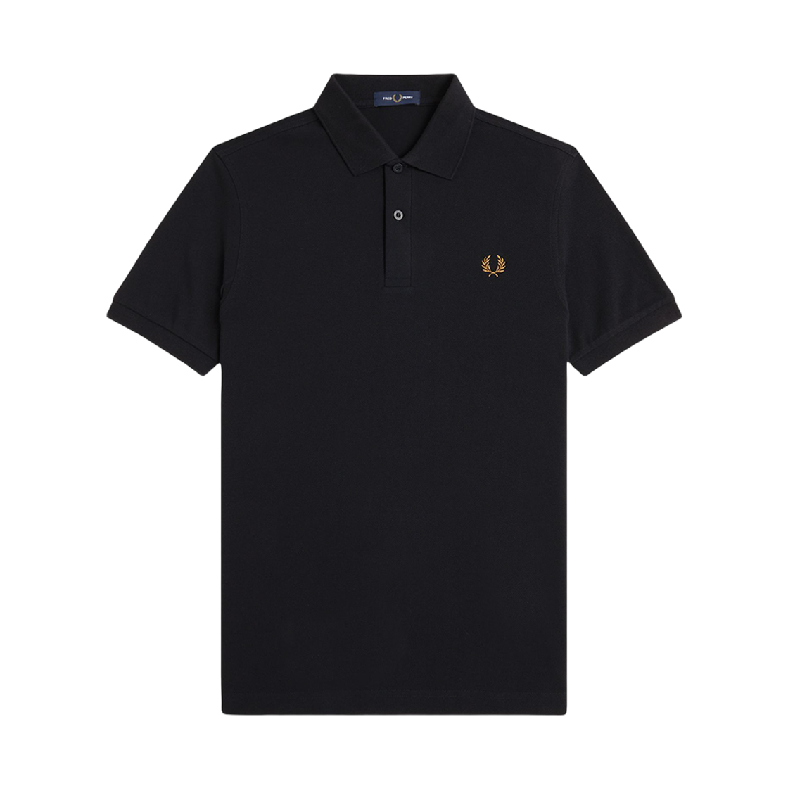 AFPM2616000-N60 Fred Perry Plain Fred Perry Shirt Black Dark Caramel