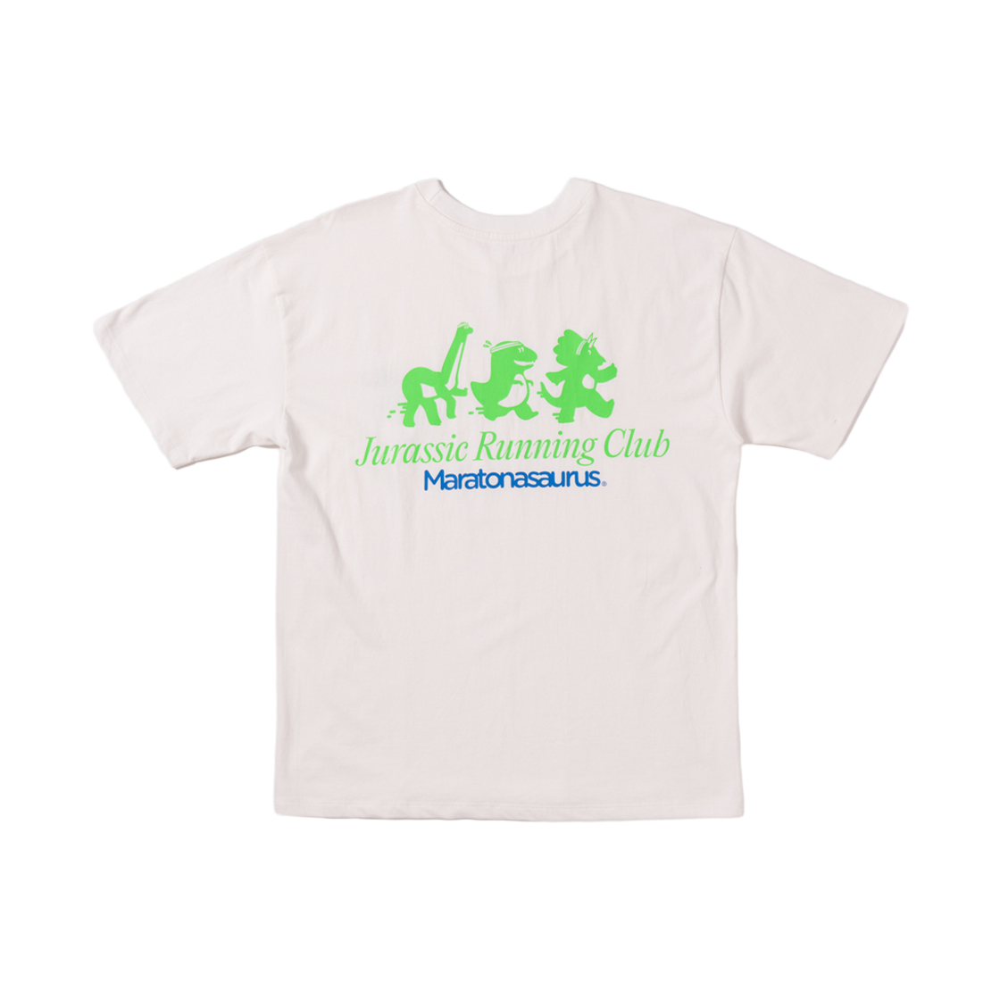 빅웨이브 컬렉티브 공룡 러닝 클럽 반팔 티셔츠 오프 화이트(BIGWAVE COLLECTIVE Jurassic Running Club Tee Off White) - 1