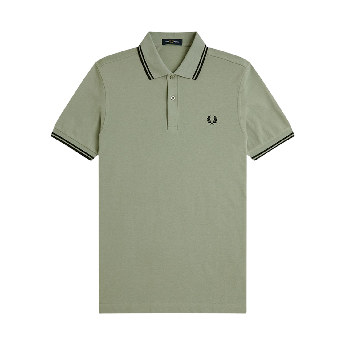 프레드페리 M3600 트윈 팁 프레드페리 셔츠 시그래스 블랙(Fred Perry Twin Tipped Fred Perry Shirt Seagrass Black)