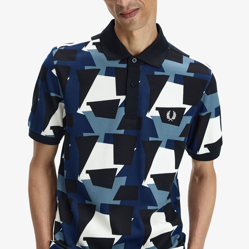 프레드페리 프라그먼트 프린트 폴로 셔츠 에크루(Fred Perry Fragment Print Polo Shirt Ecru) - 3