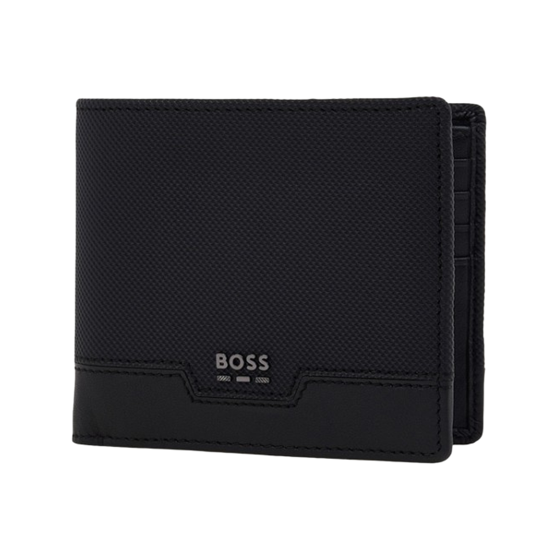휴고 보스 로고 반지갑 블랙(Hugo Boss Logo Bi-Fold Wallet Black)