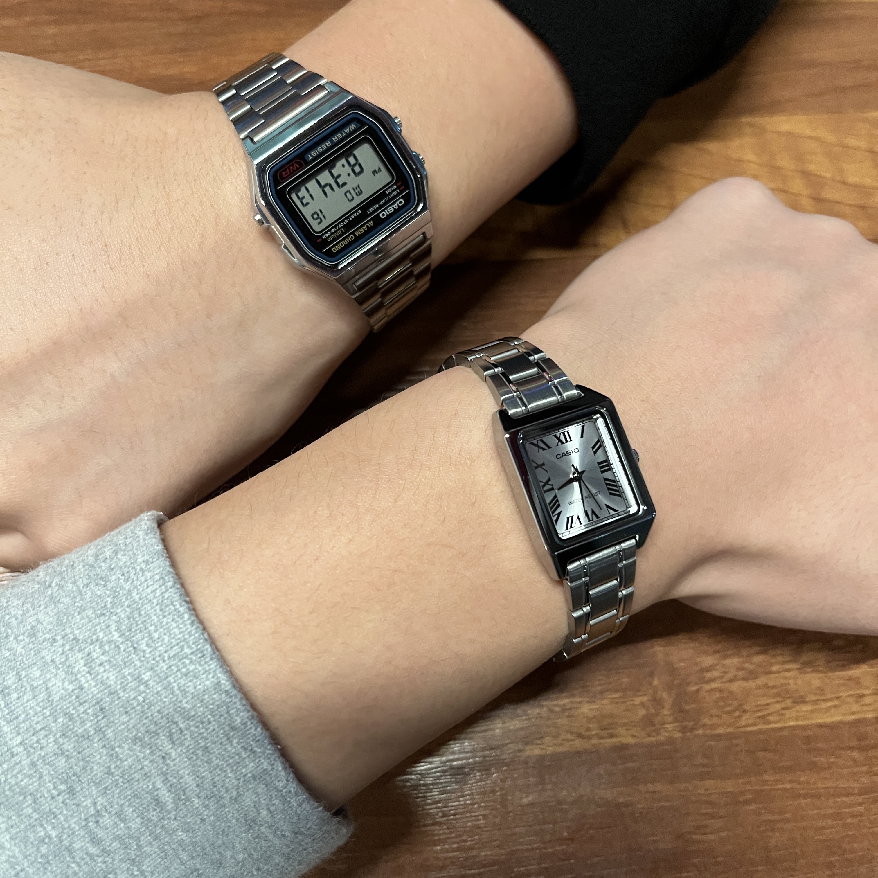 Casio LTP-V007D-7B, Casio A-159WA-N1 착용 스타일