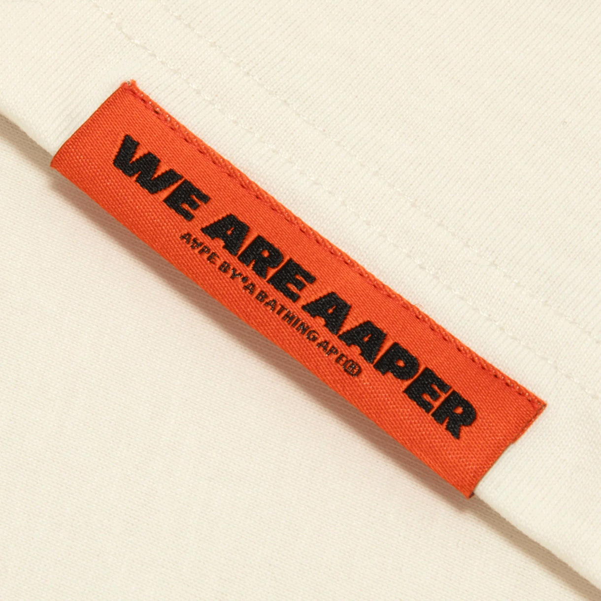 에이프 베이직 에이퍼 티 아이보리 - 26SS(AAPE Basic AAPER Tee Ivory - 26SS) - 5