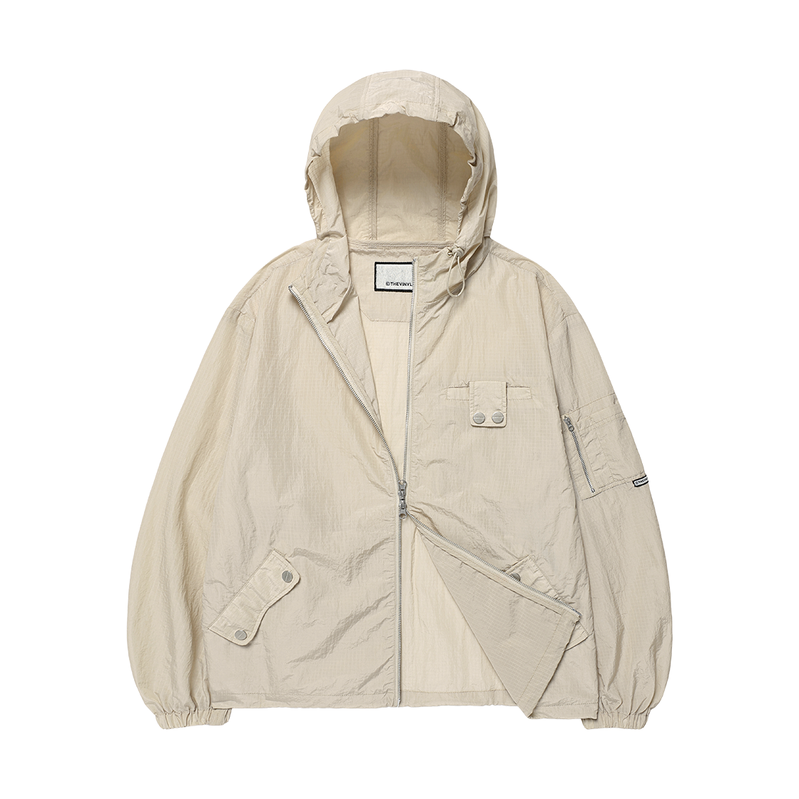더바이닐하우스 립스탑 시어 윈드브레이커 베이지(Thevinylhouse Ribstop Sheer Windbreaker Beige) - 3