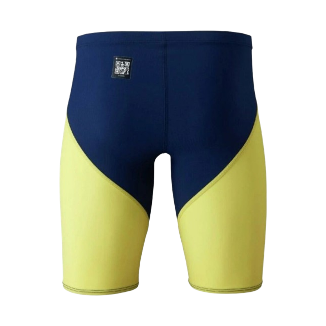 미즈노 GX 소닉 라이트 스위밍 하프 스윔수트 에스테이트 네이비 라이트닝 옐로우(Mizuno GX Sonic Lite Swimming Half Swimsuit Estate Navy Lightning Yellow) - 2