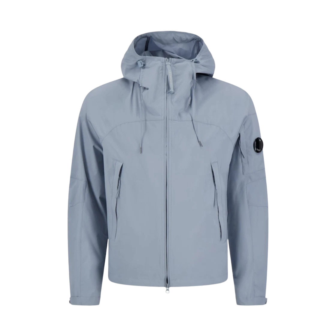 C.P. 컴퍼니 프로텍 후드 렌즈 자켓 실버 블루 - 26SS(C.P. Company Pro-Tek Hooded Lens Jacket Silver Blue - 26SS)