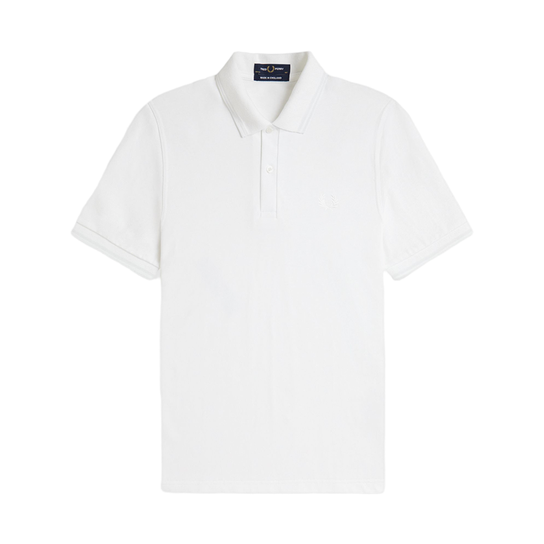 프레드페리 M12 트윈 팁 프레드페리 셔츠 화이트 화이트(Fred Perry Twin Tipped Fred Perry Shirt (M.I.E) White White)