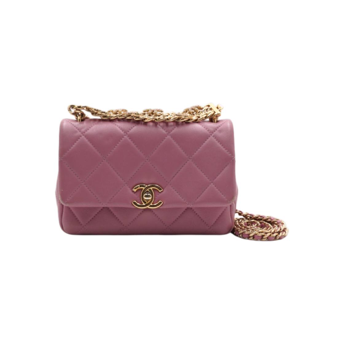 IT4F9JWI3CRC Chanel Crystal CC Chain Handle Flap Tote Bag & Shoulder Bag Crossbody