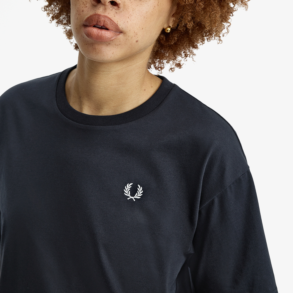프레드페리 우먼즈 크루넥 티셔츠 네이비(Fred Perry Crew Neck T-Shirt Navy) - 4
