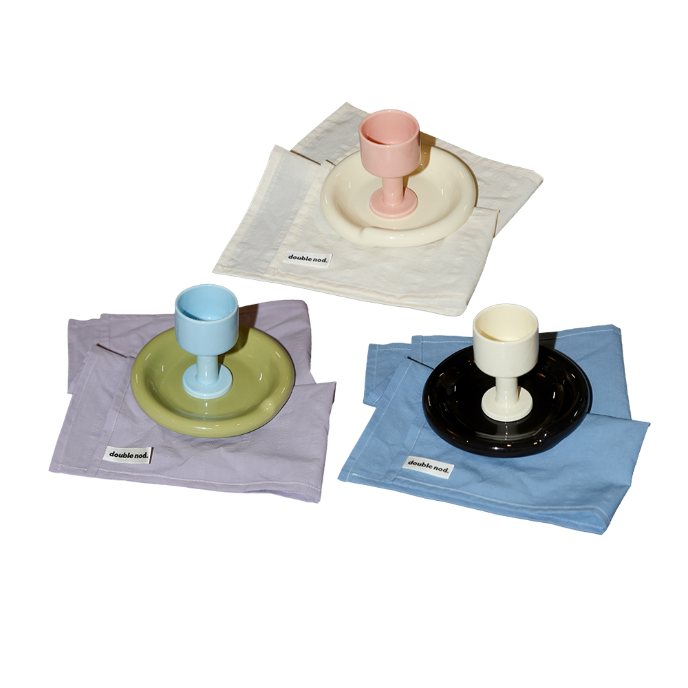 로파서울 더블노드 테이블웨어 3종 집들이 선물세트 (3 Colors)(LOFA SEOUL double nod. Tableware Gift Set (3 Colors))