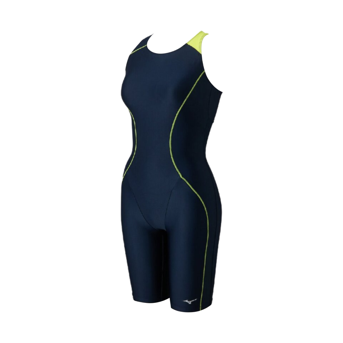 N2JGD30183 (W) Mizuno Stroke One Swim Fitness All-In-One Navy Light Green