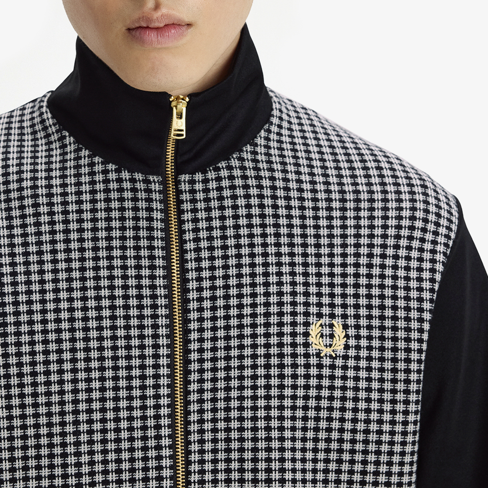 프레드페리 니트 프론트 트랙 재킷 블랙(Fred Perry Knitted Front Track Jacket Black) - 4
