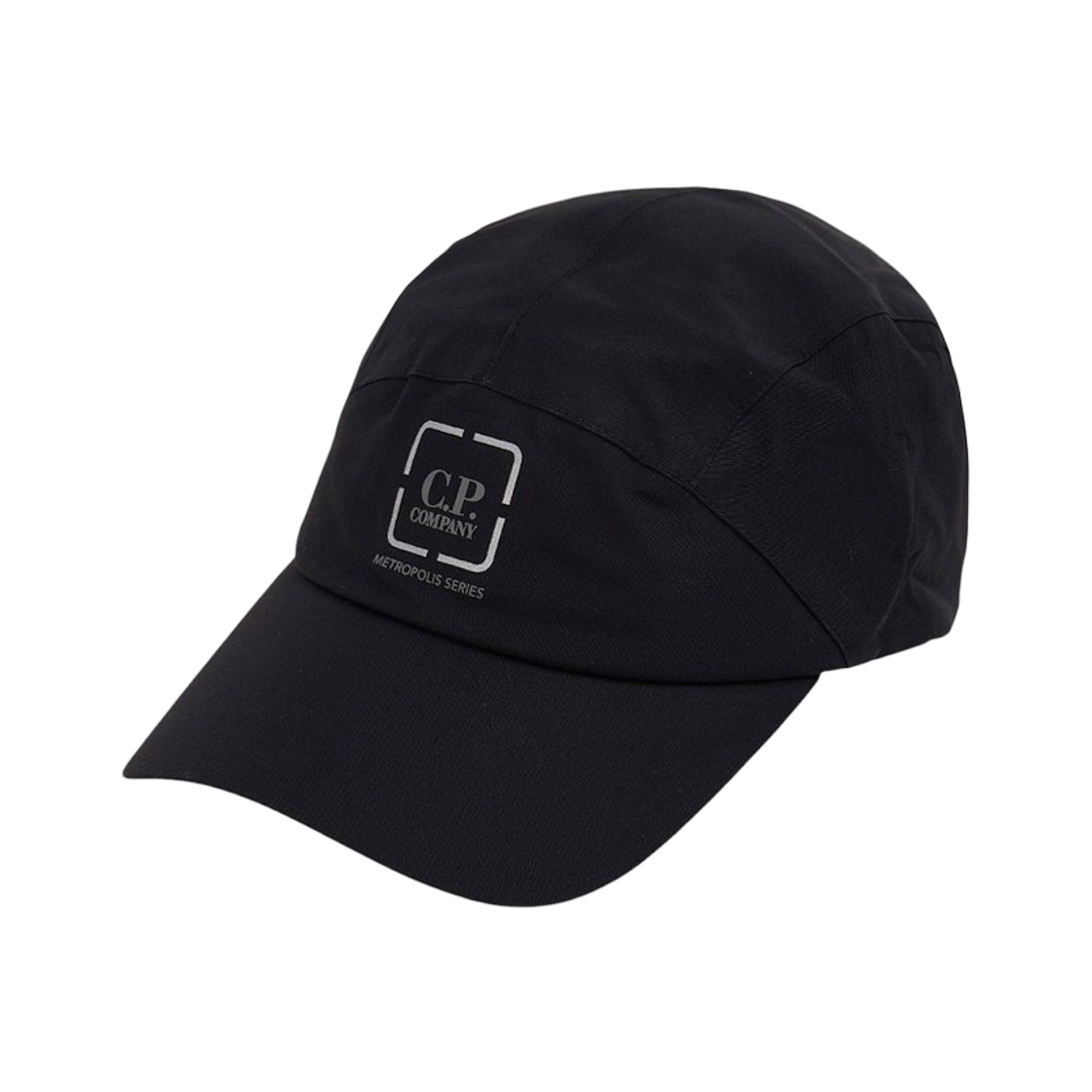 C.P. 컴퍼니 메트로폴리스 로고 캡 블랙 - 26SS(C.P. Company Metropolis Logo Cap Black - 26SS)