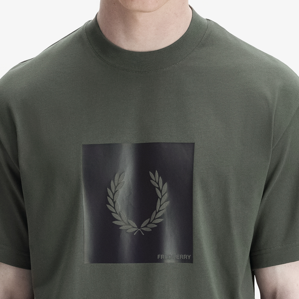 프레드페리 박스 그래픽 티셔츠 필드그린(Fred Perry Box Graphic T-Shirt Field Green) - 4