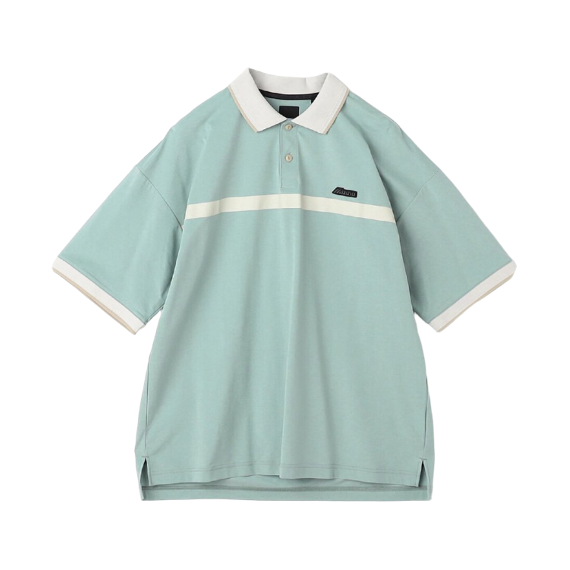 미즈노 퀵 드라이 하이 게이지 레트로 골프 폴로 슬레이트 블루(Mizuno Quick Dry High Gauge Retro Golf Polo Slate Blue) - 1