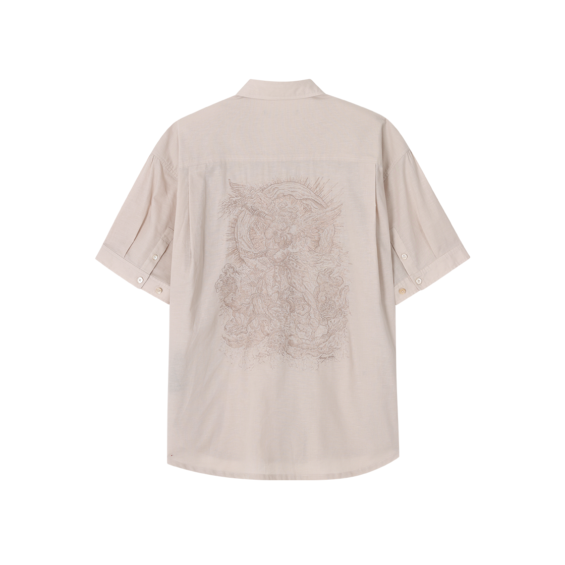 SI3SH704BE SONGZIO COLLECTION Archangel Half Shirt Beige