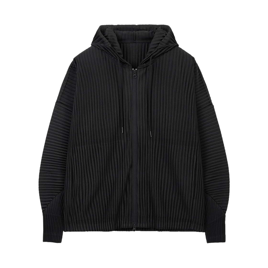 티엔지티 요요기 플리츠 후드 집업 블랙(TNGT Yoyogi Pleats Hooded Zip-Up Black) - 1